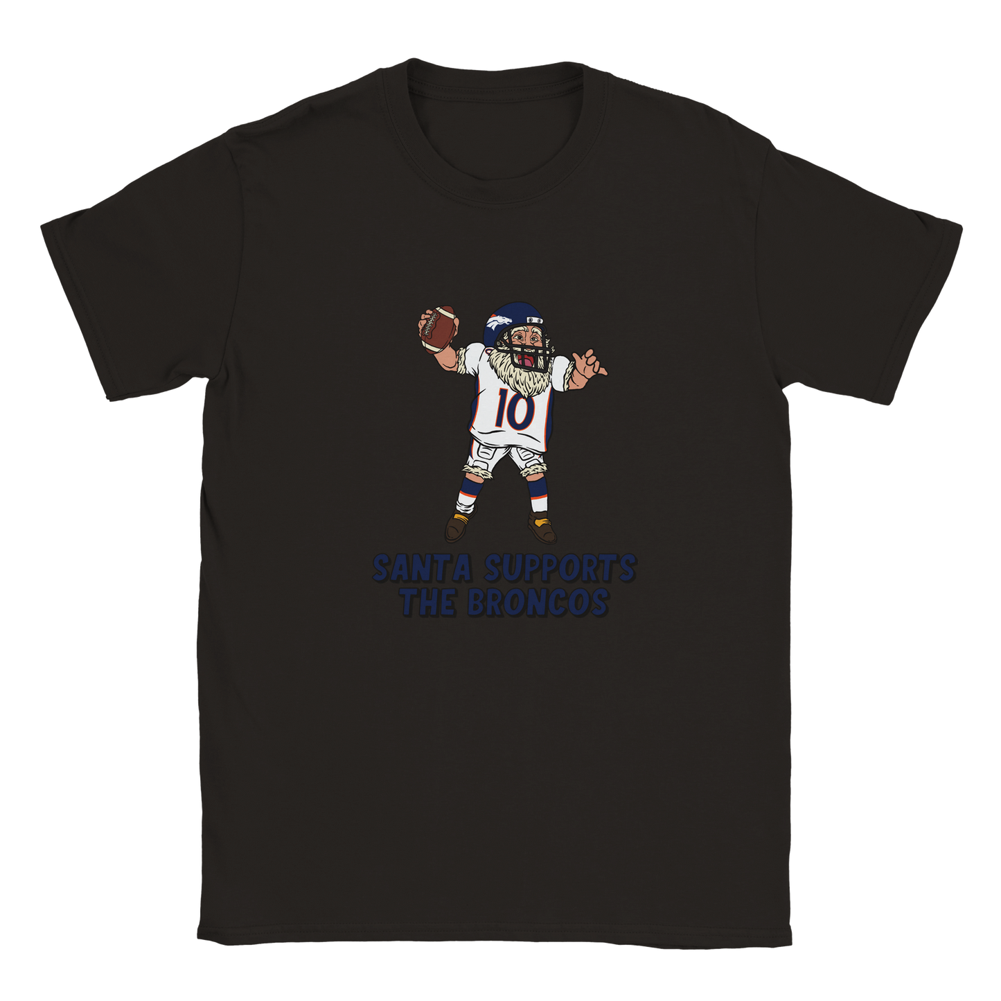 Denver Broncos Kids Crewneck Santa T-shirt