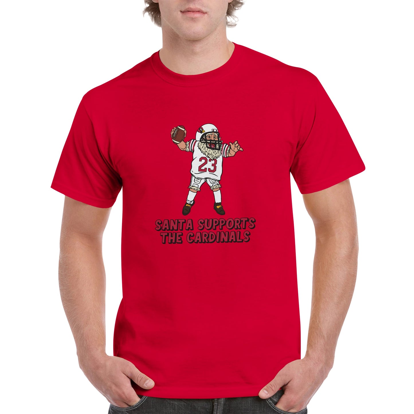 Unisex Crewneck Arizona Cardinals Santa T-shirt