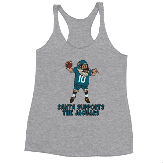 Jacksonville Jaguars Women's Racerback Santa Tank Top