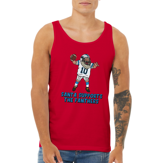 Carolina Panthers Unisex Santa Tank Top