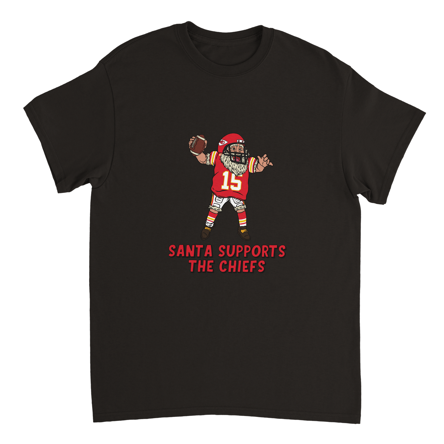 Kansas City  Chiefs Unisex Crewneck Santa T-shirt