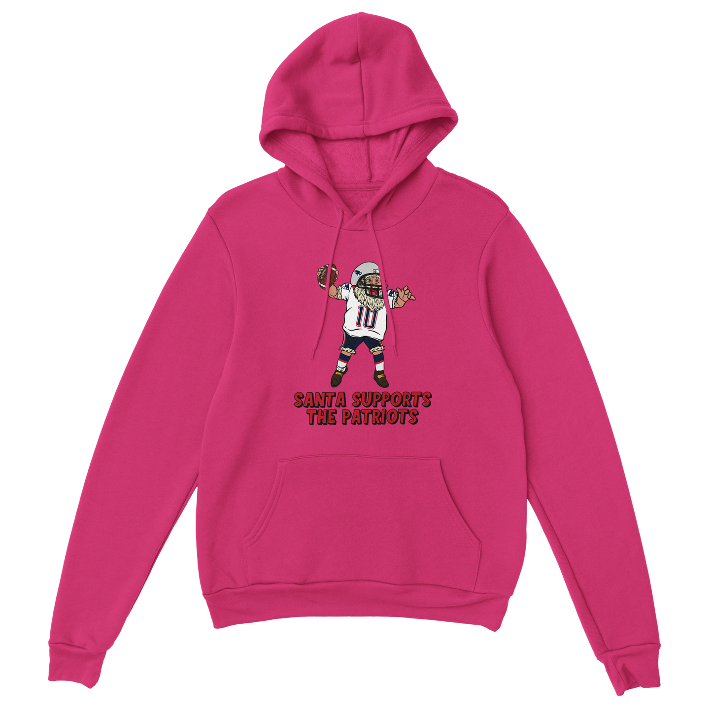 New England Patriots Unisex Pullover Santa Hoodie