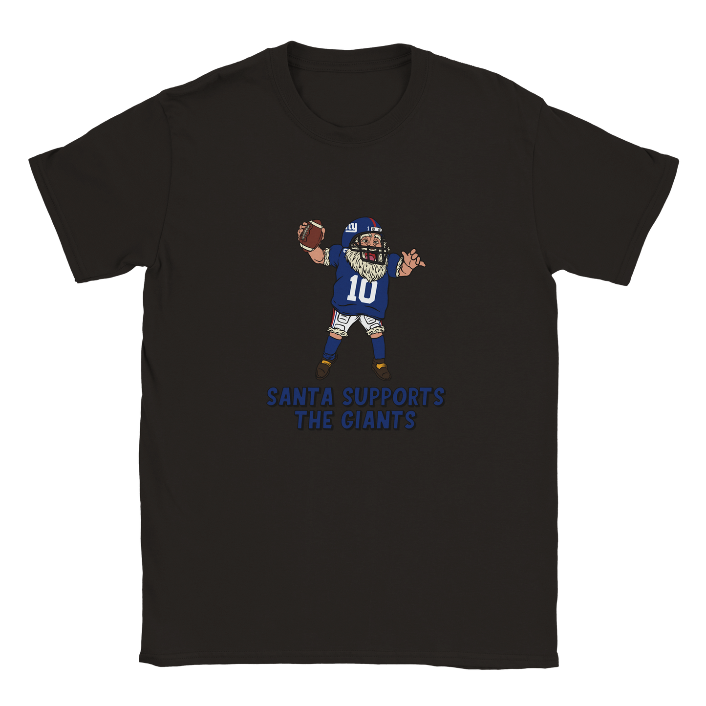 New York Giants Kids Crewneck Santa T-shirt