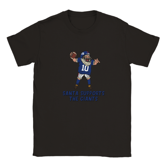 New York Giants Kids Crewneck Santa T-shirt