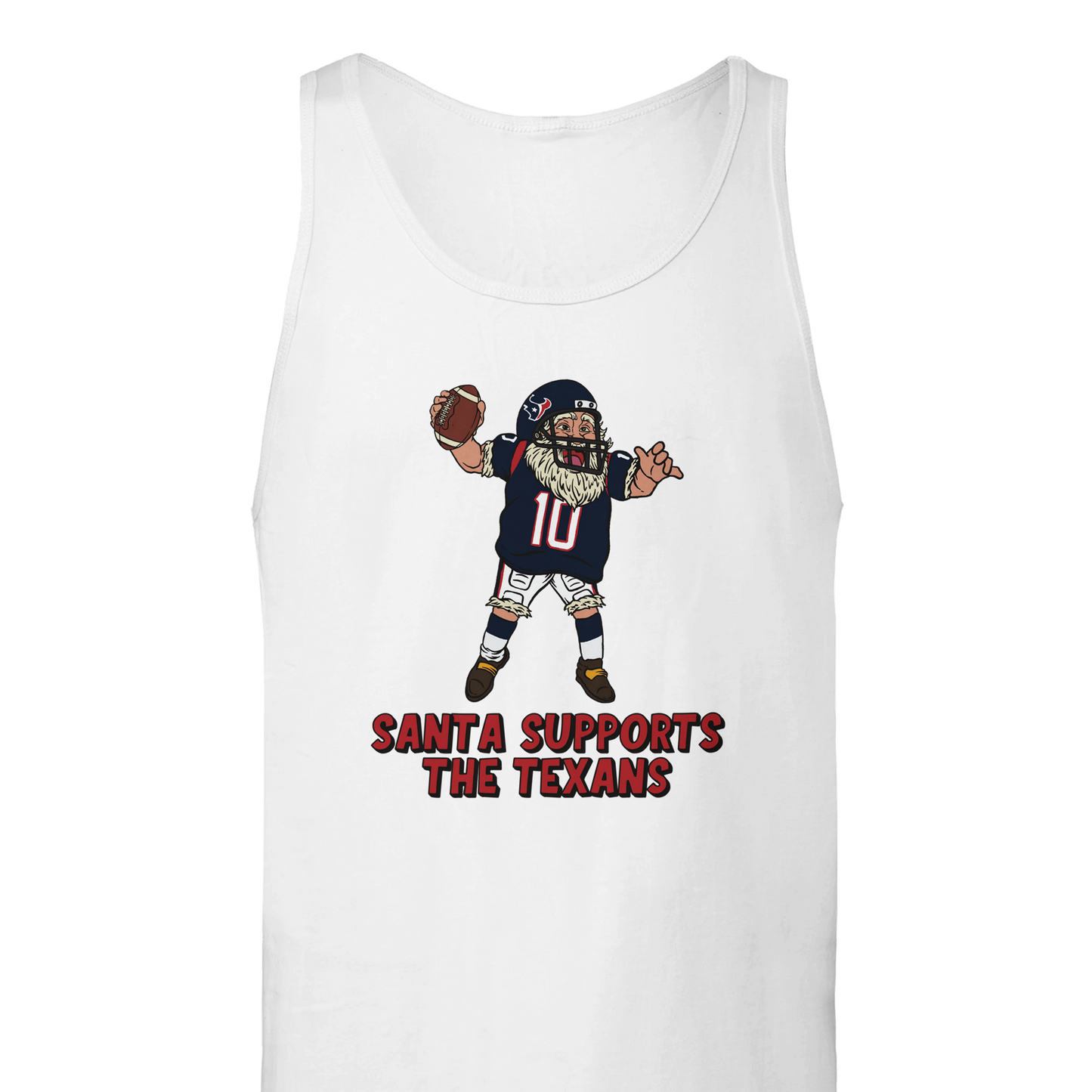 Houston Texans Unisex Santa Tank Top