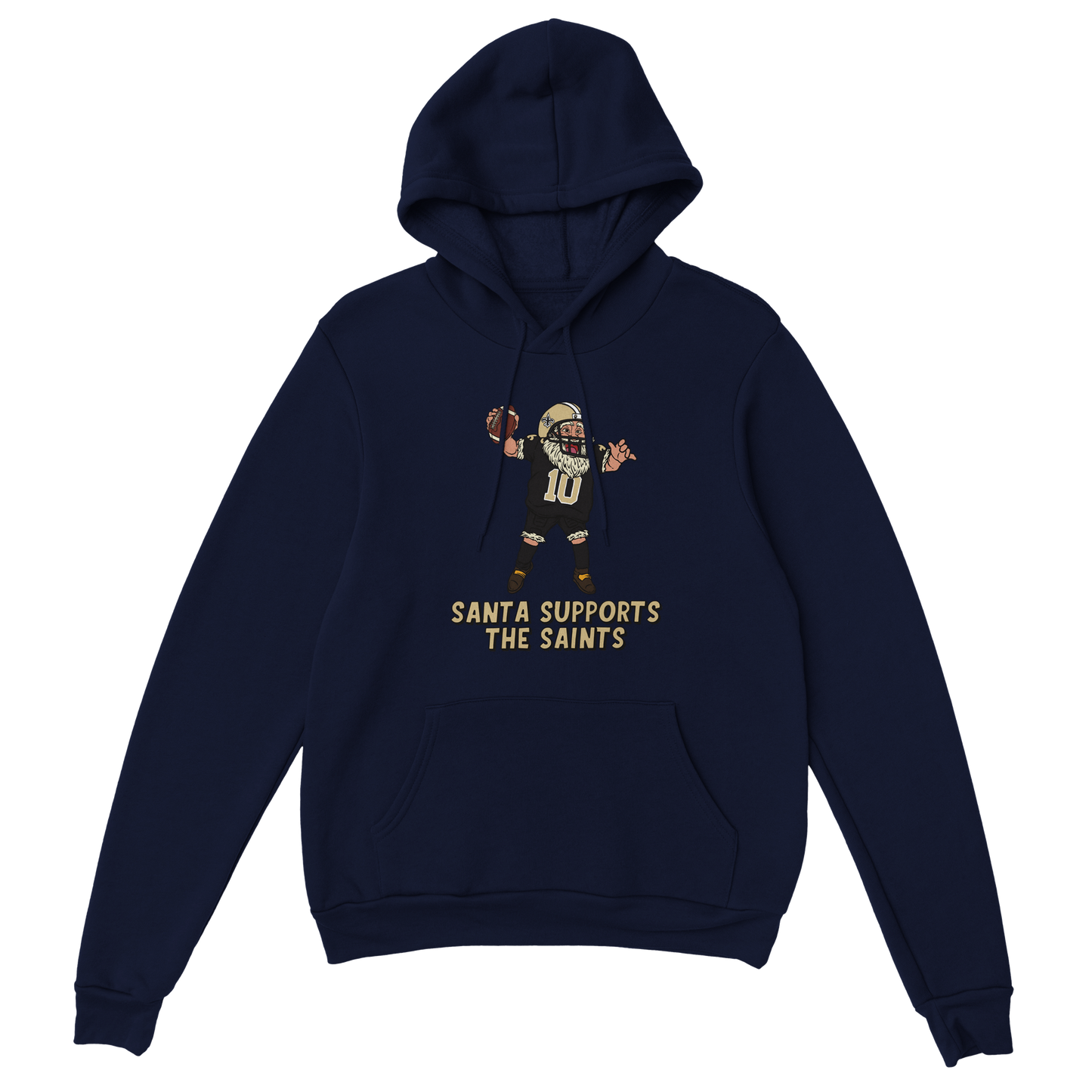 New Orleans Saints Unisex Pullover Santa Hoodie