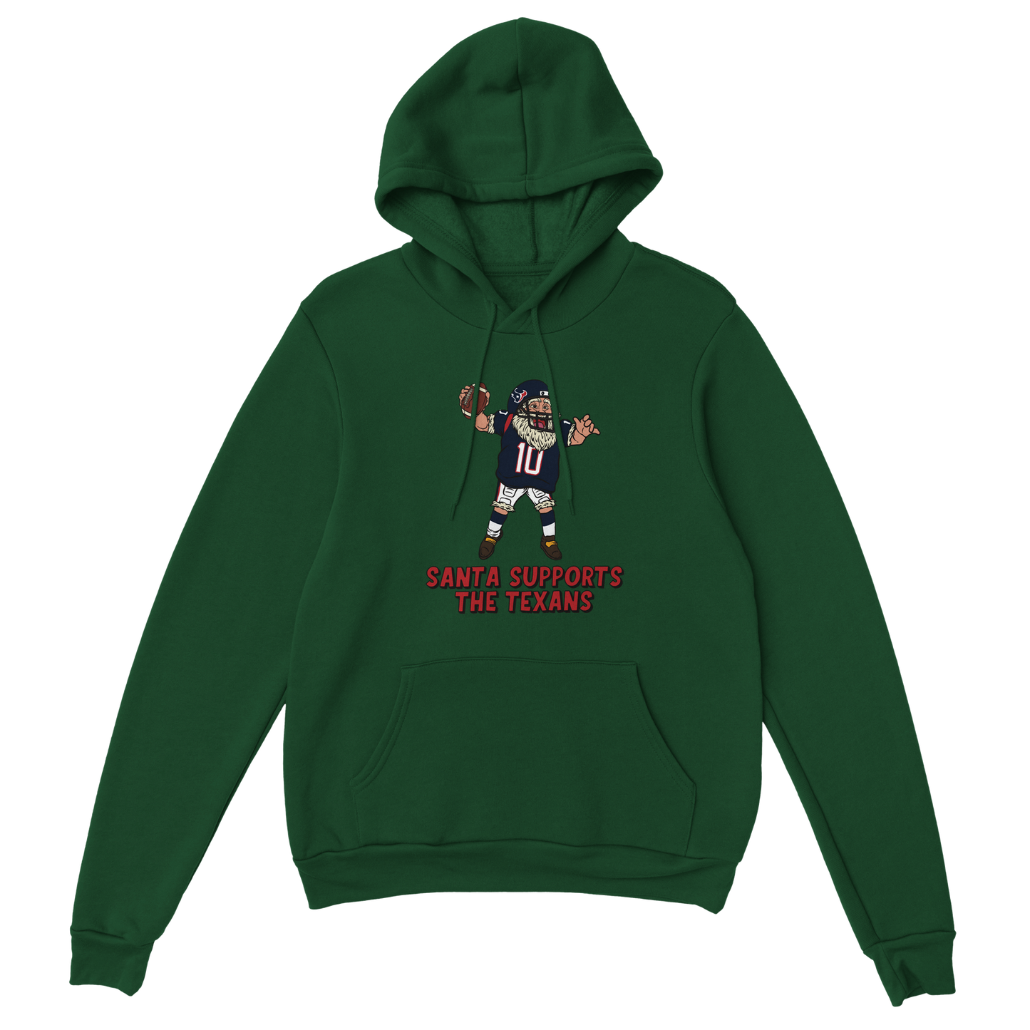 Houston Texans Unisex Pullover Santa Hoodie