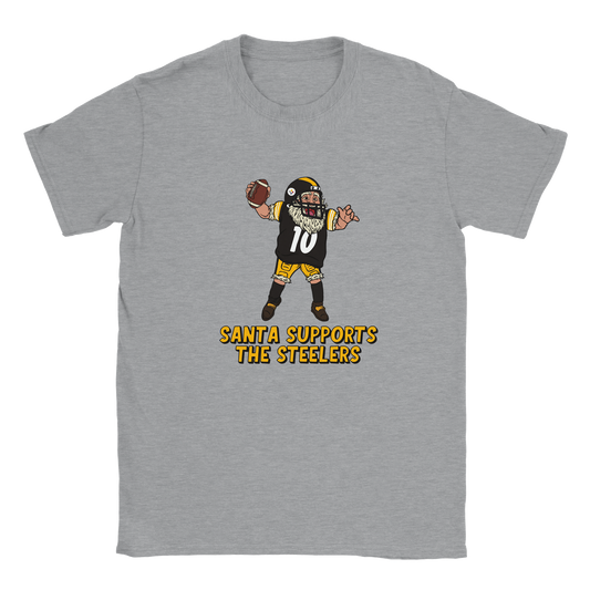 Pittsburgh Steelers Kids Crewneck Santa T-shirt