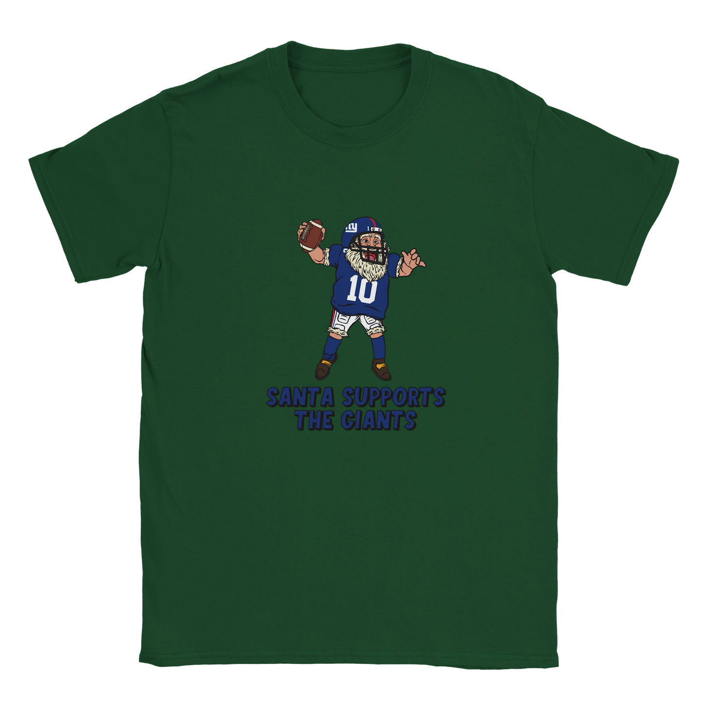 New York Giants Kids Crewneck Santa T-shirt