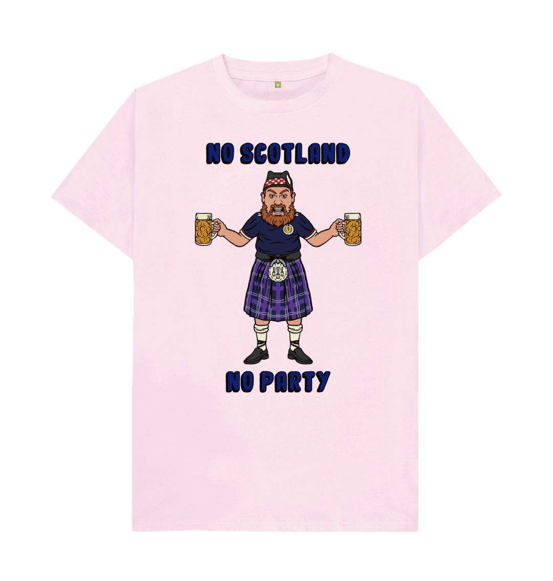 Pink No Scotland No Party Euro 2024 T-shirt