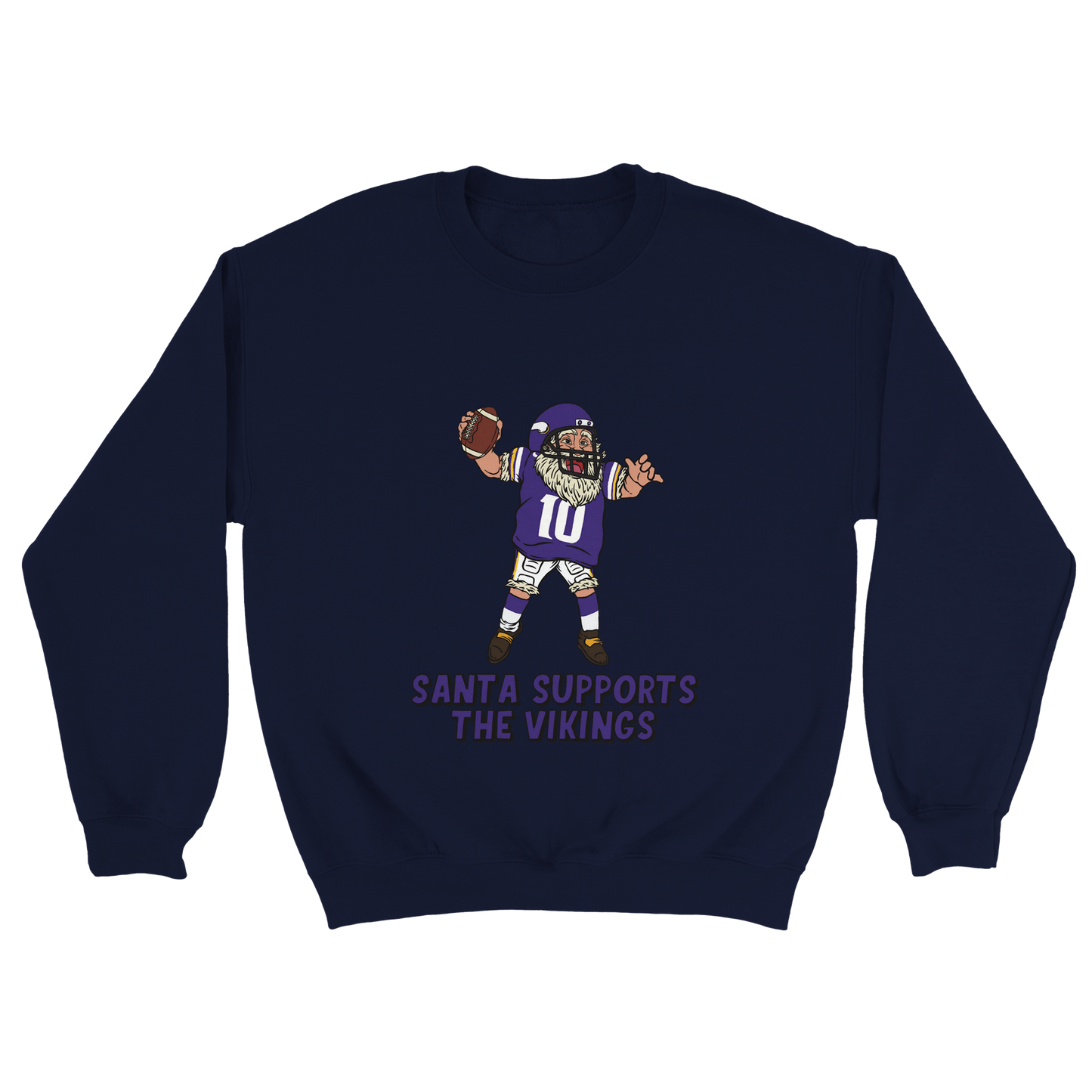 Minnesota Vikings Unisex Crewneck Santa Sweatshirt