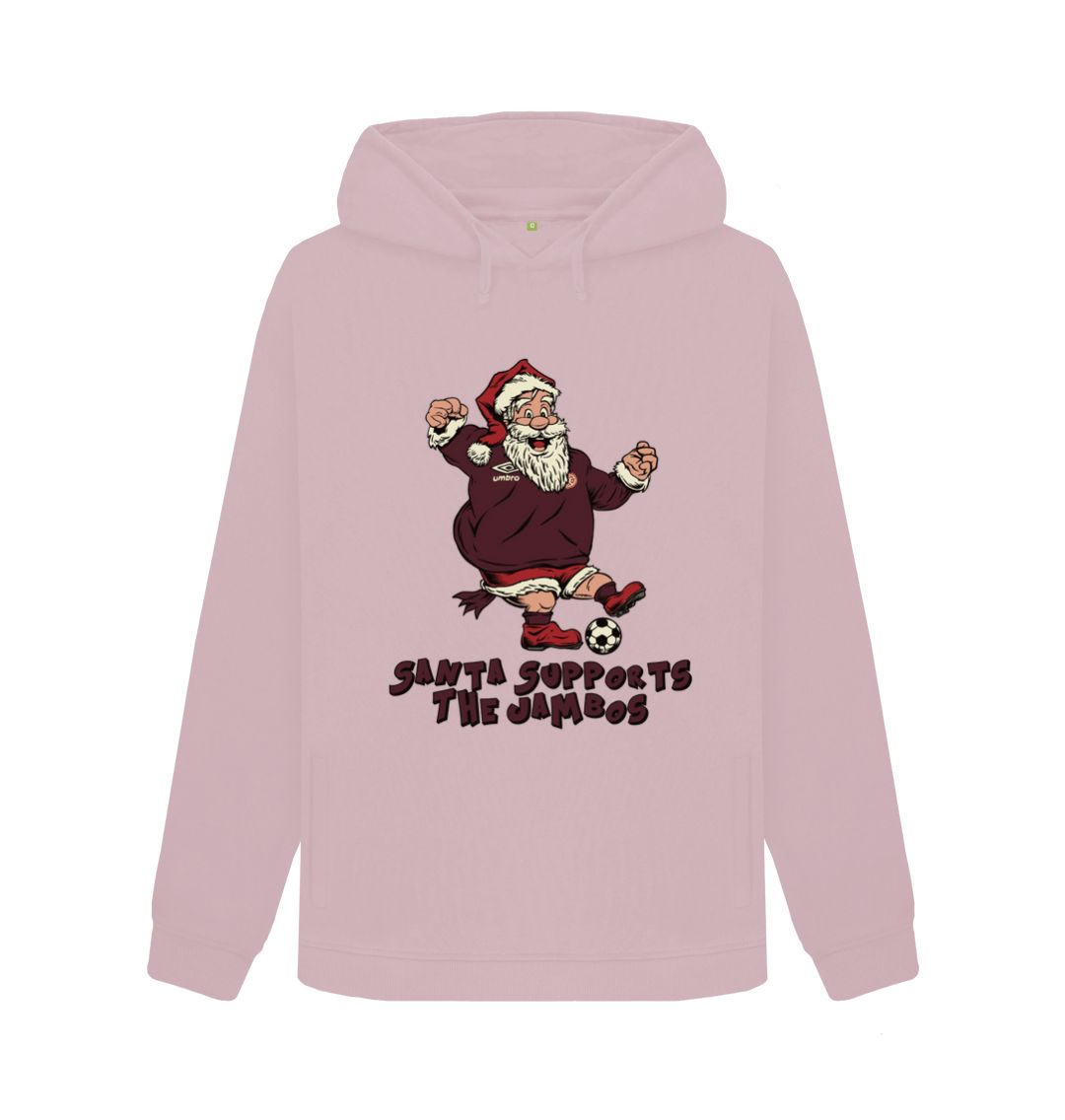 Mauve Hearts Women's Santa Hoody