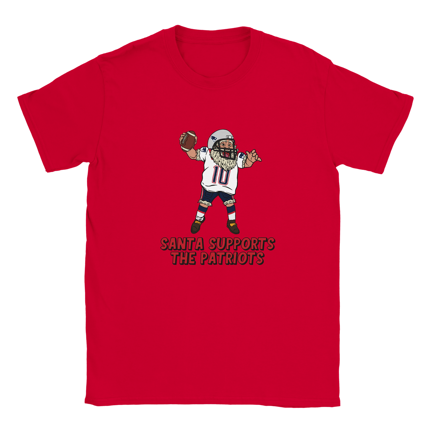 New England Patriots Kids Crewneck Santa T-shirt