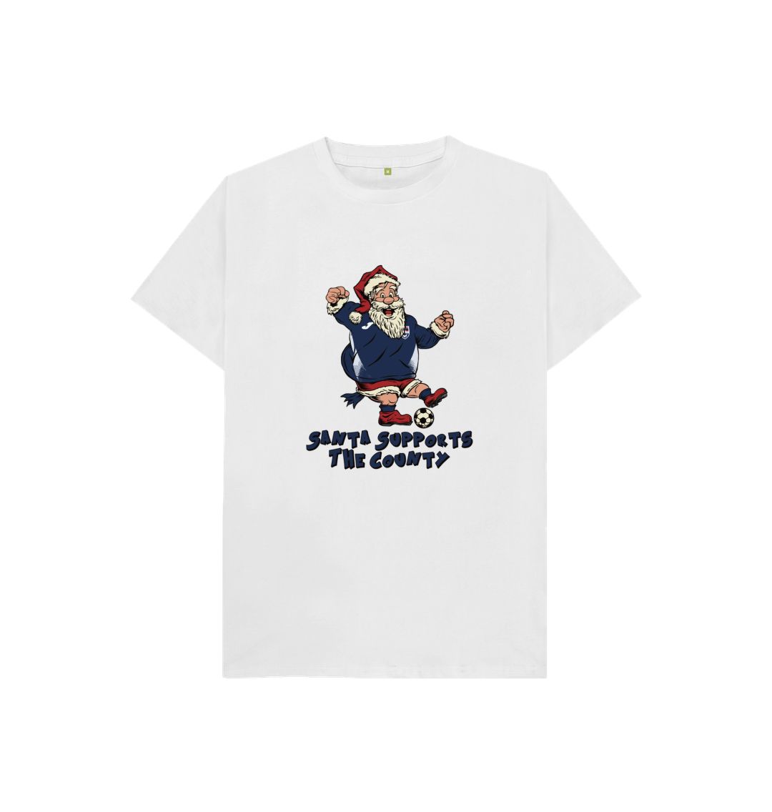 White Ross County Kids Santa T-shirt