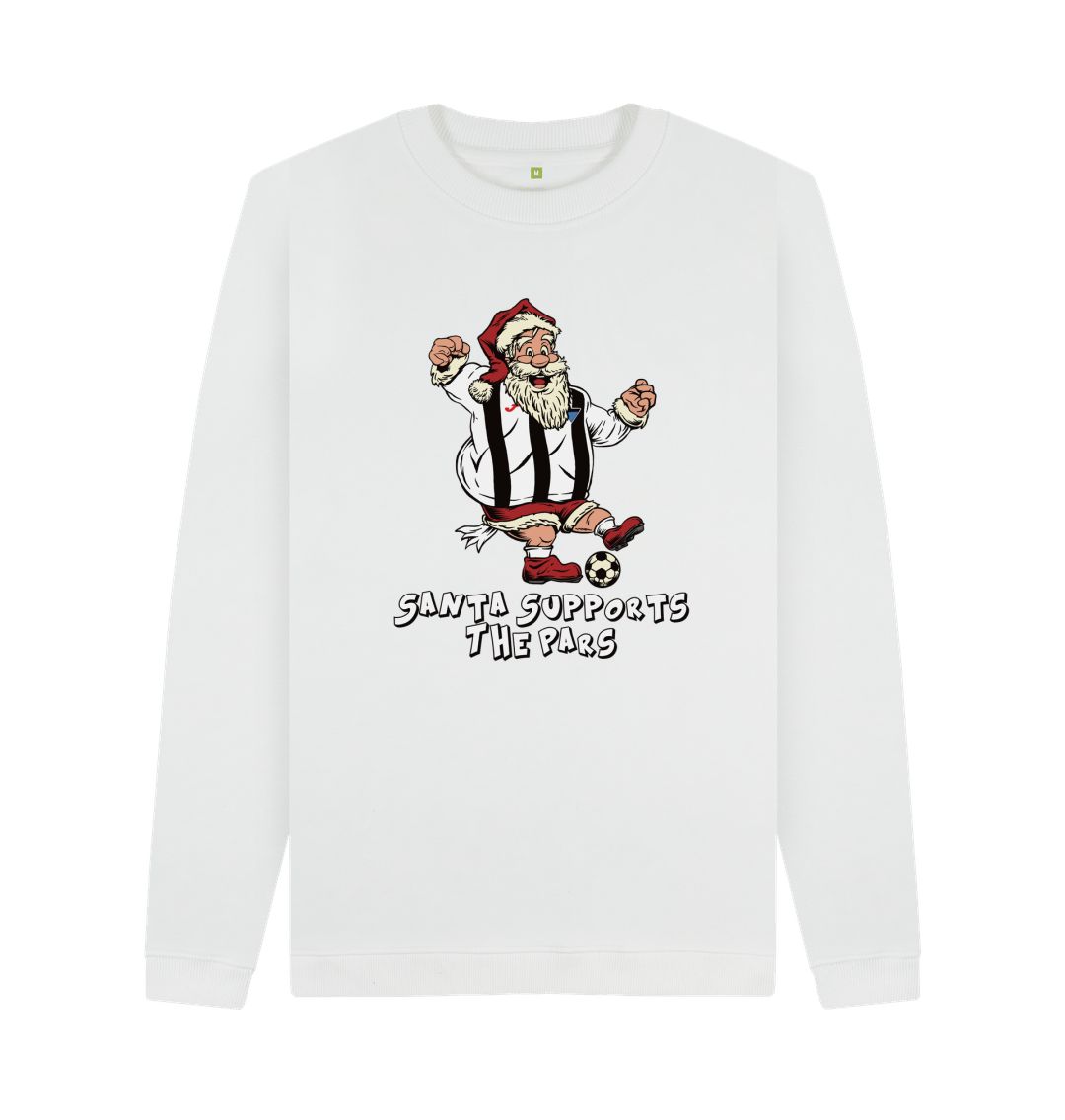 White Dunfermline Men's Santa Jumper