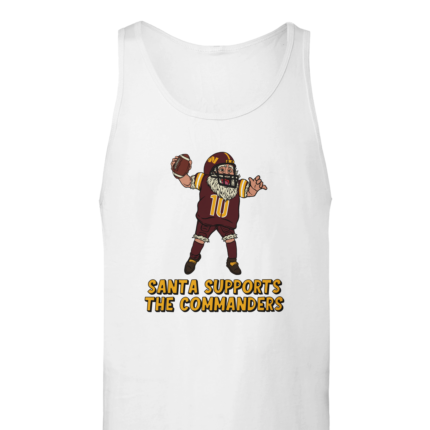 Washington Commanders Unisex Santa Tank Top