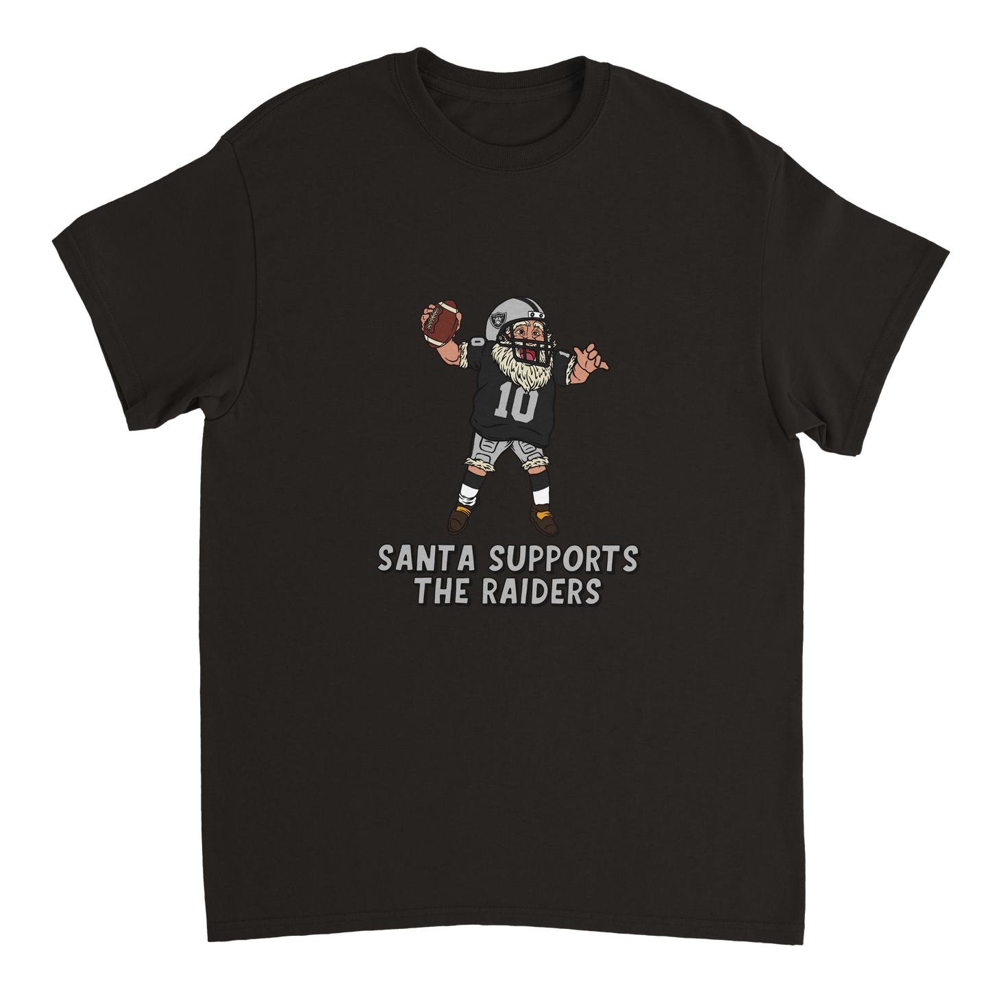 Las Vegas Raiders Unisex Crewneck Santa T-shirt