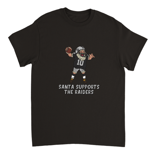 Las Vegas Raiders Unisex Crewneck Santa T-shirt