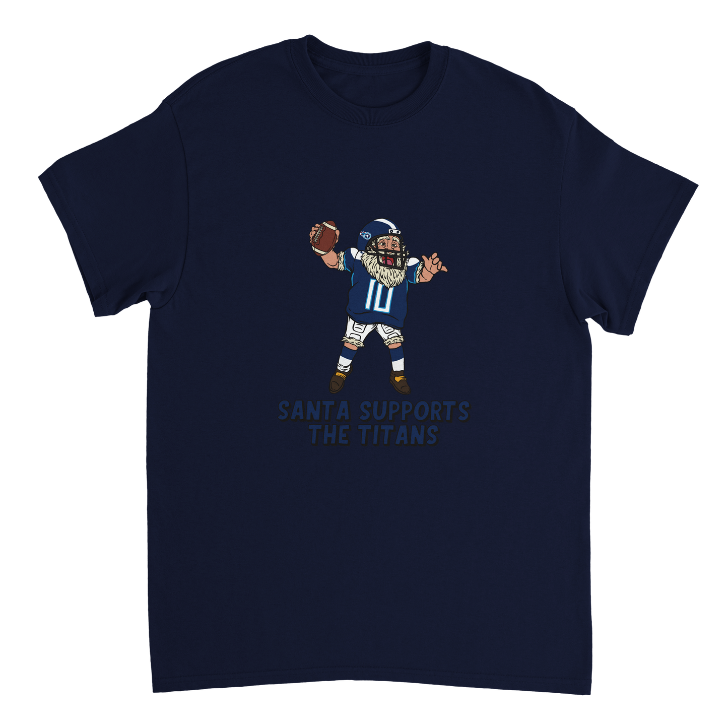 Tennessee Titans Unisex Crewneck Santa T-shirt