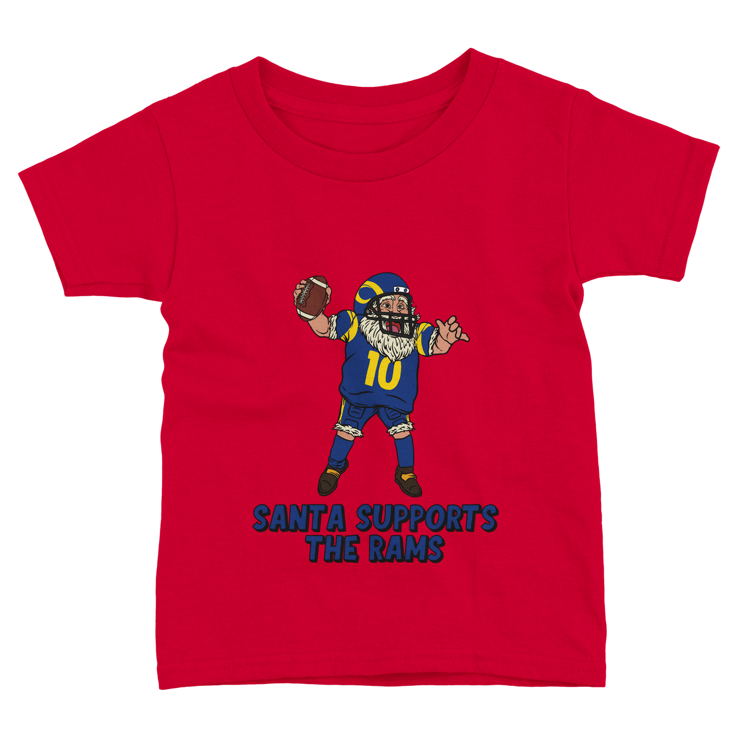 Los Angeles Rams Toddler Fine Jersey Santa T-Shirt