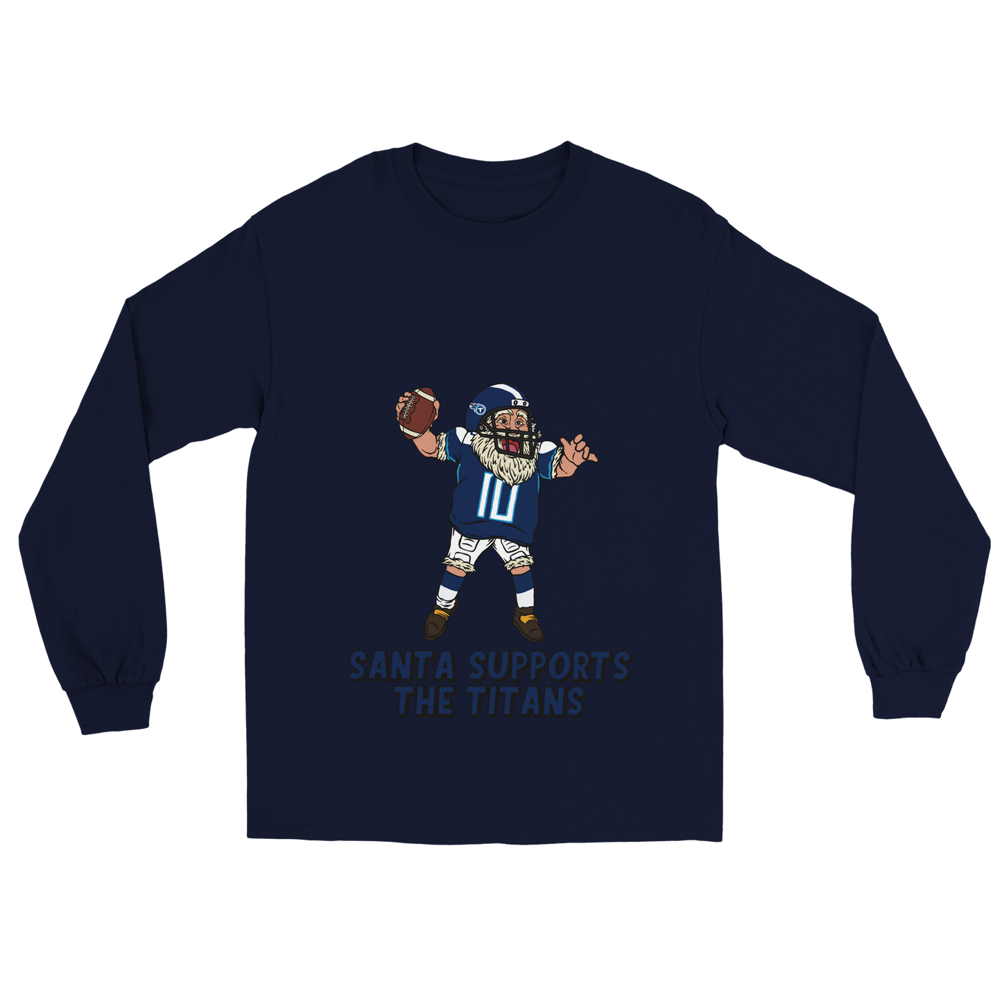 Tennessee Titans Unisex Longsleeve Santa T-shirt