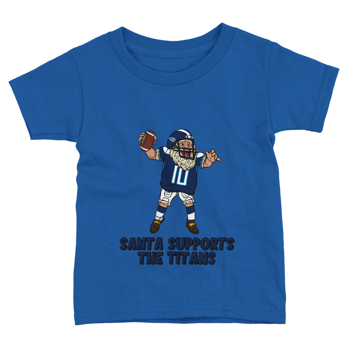 Tennessee Titans Toddler Fine Jersey Santa T-Shirt