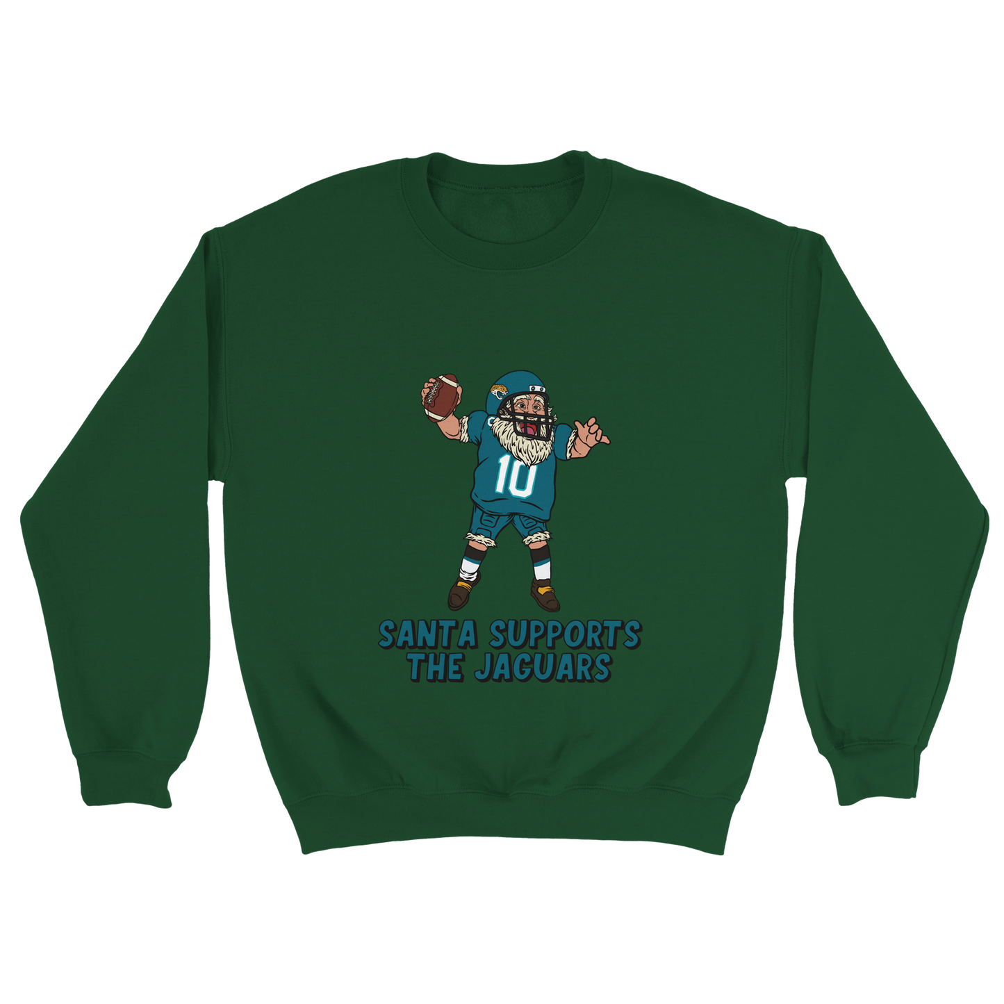 Jacksonville Jaguars Unisex Crewneck Santa Sweatshirt