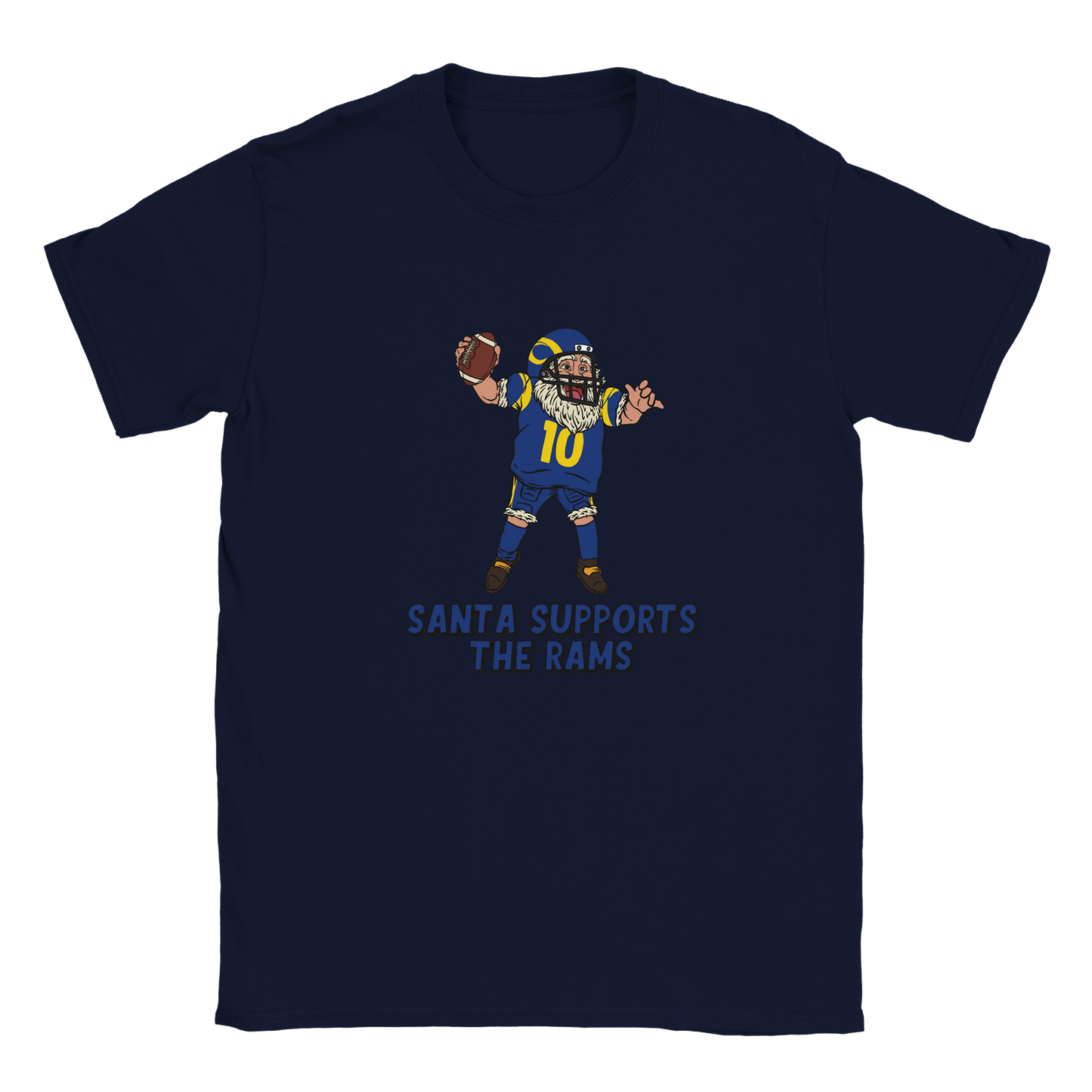 Los Angeles Rams Kids Crewneck Santa T-shirt