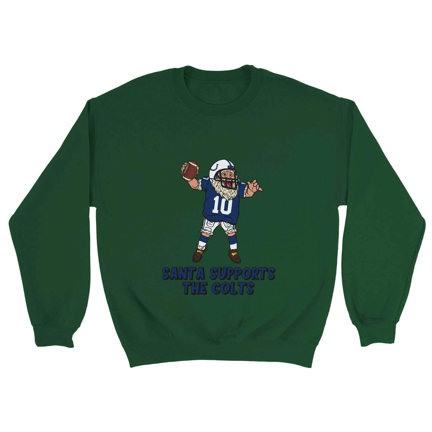 Indianapolis Colts Unisex Crewneck Santa Sweatshirt