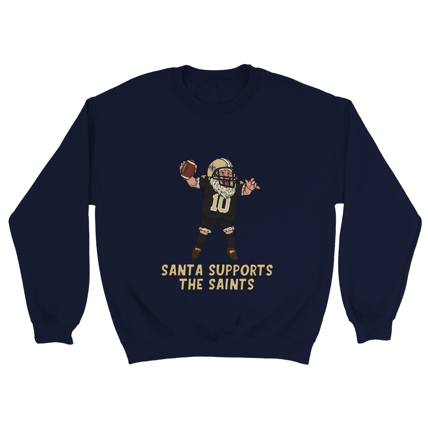 New Orleans Saints Unisex Crewneck Santa Sweatshirt