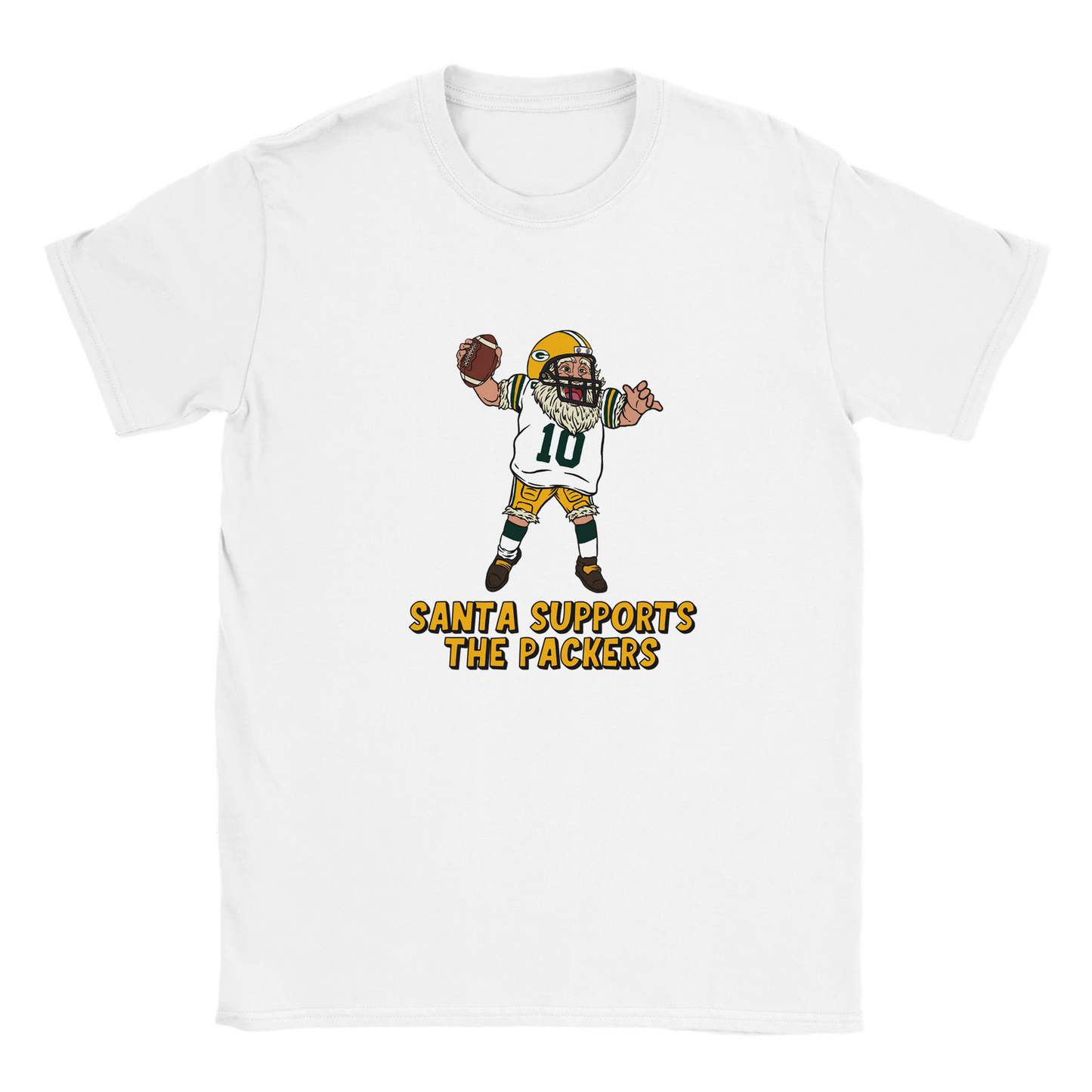 Green Bay Packers Kids Crewneck Santa T-shirt