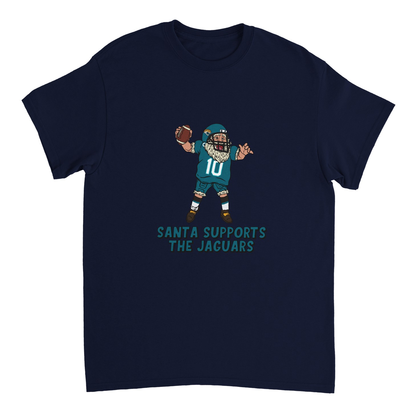 Jacksonville Jaguars Unisex Crewneck Santa T-shirt