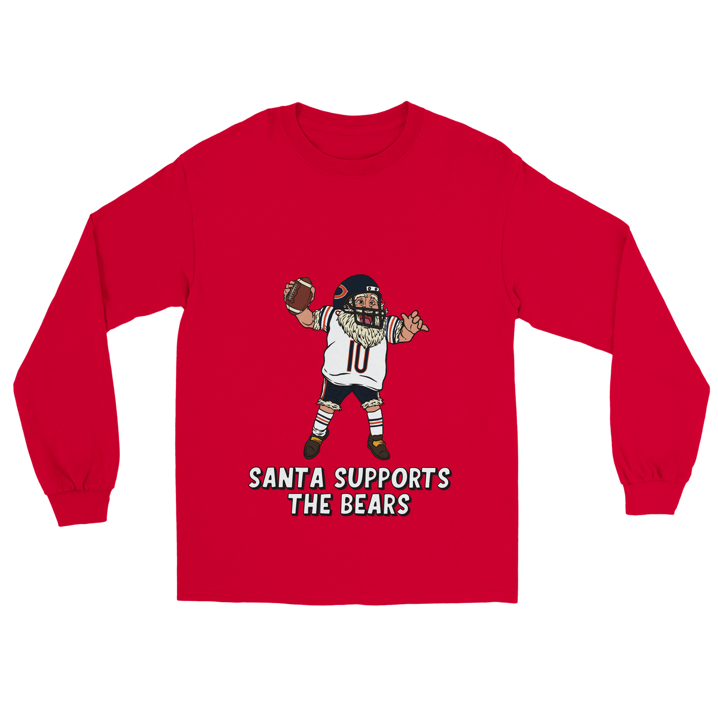 Chicago Bears Unisex Longsleeve Santa T-shirt