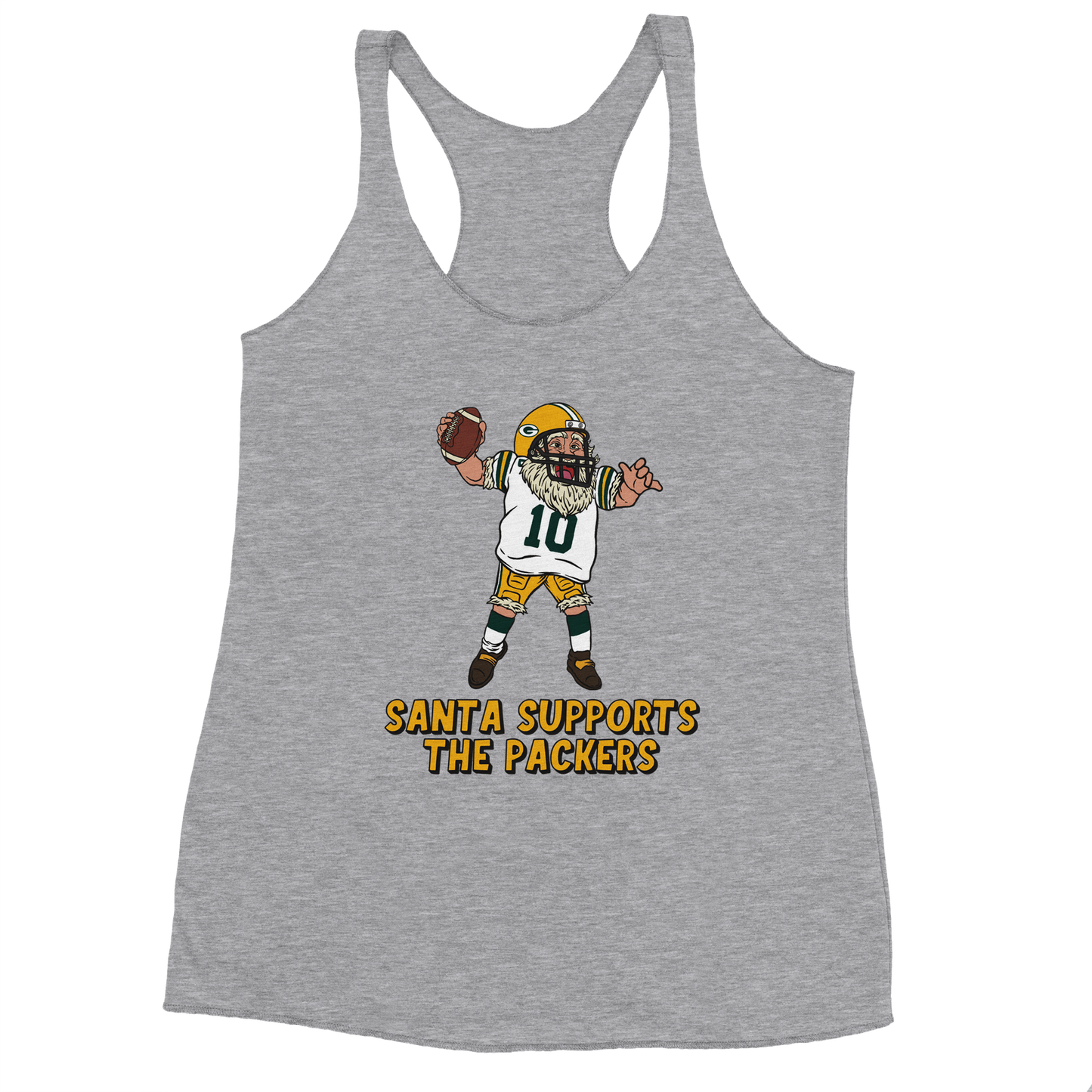 Green Bay Packers Women's Racerback Santa Tank Top