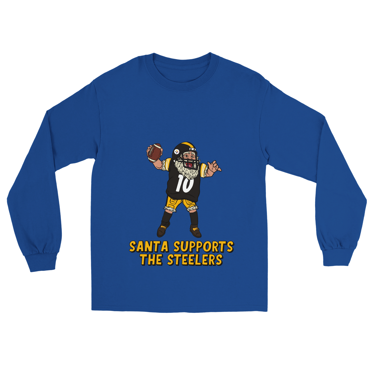 Pittsburgh Steelers Unisex Longsleeve Santa T-shirt