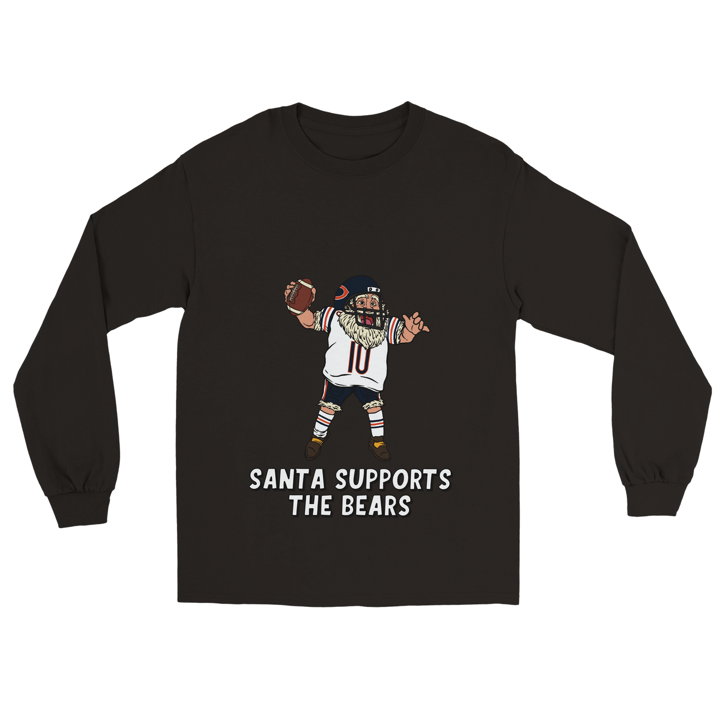 Chicago Bears Unisex Longsleeve Santa T-shirt