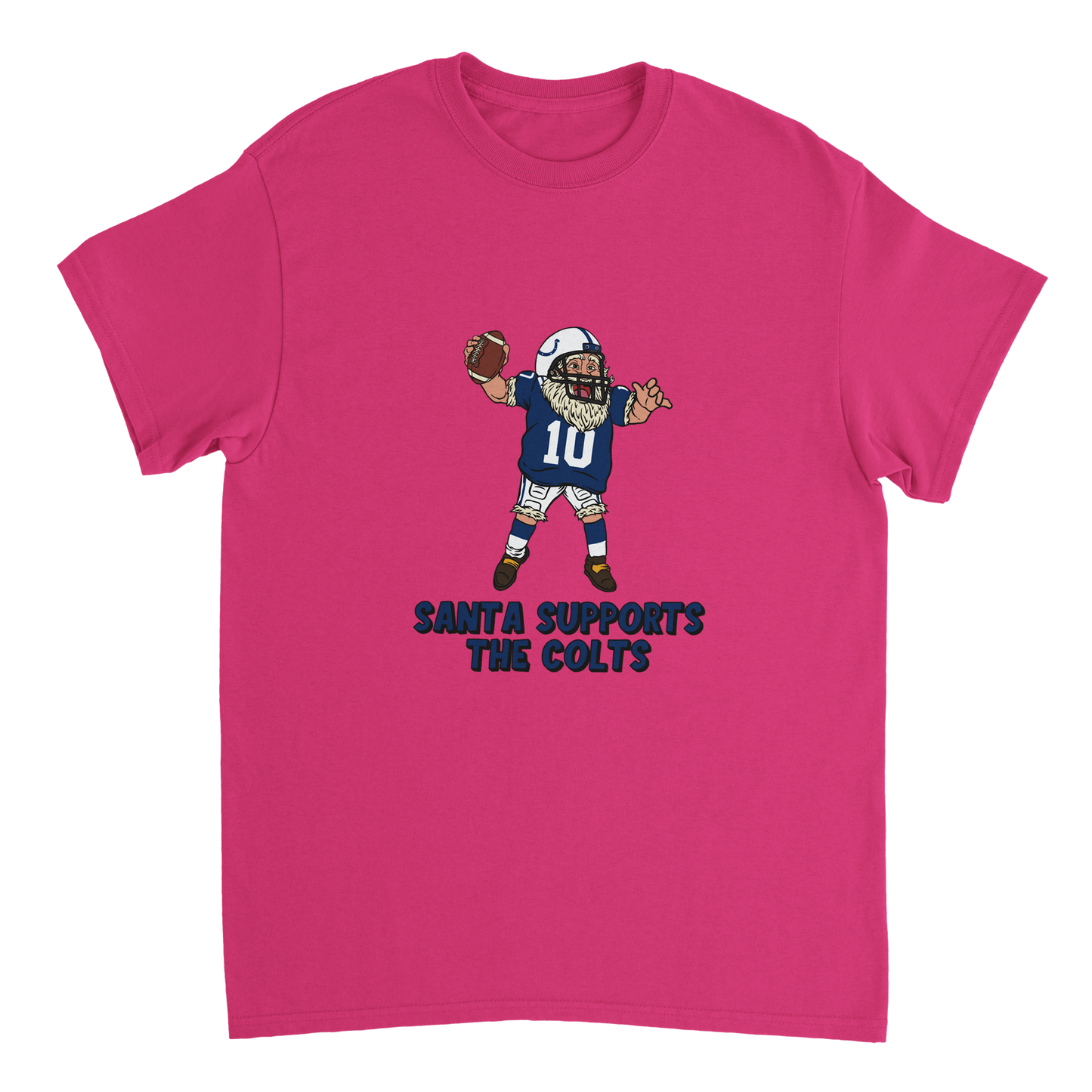 Indianapolis Colts Unisex Crewneck Santa T-shirt