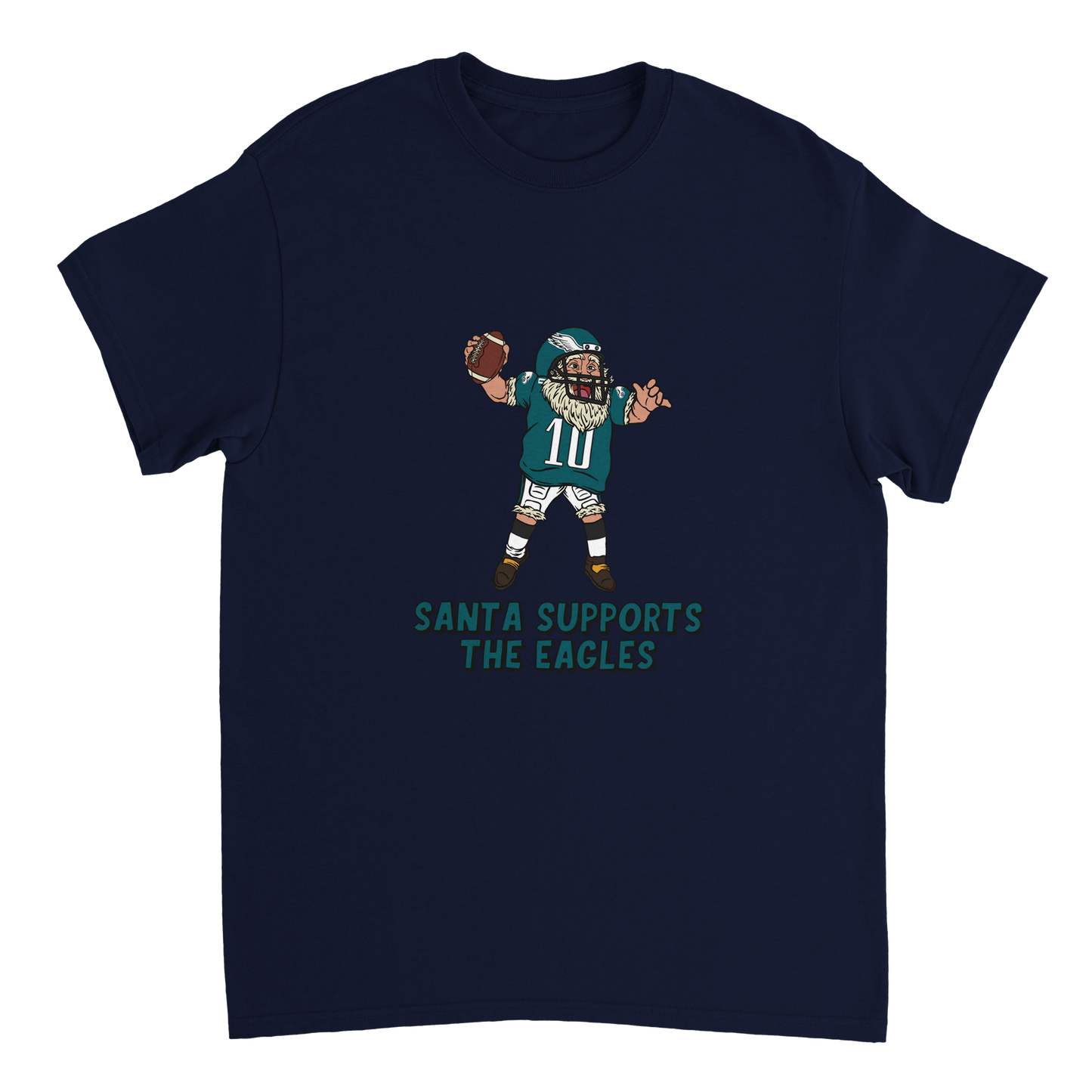 Philadelphia Eagles Unisex Crewneck Santa T-shirt