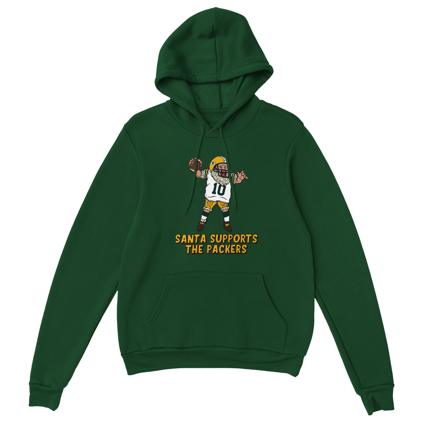 Green Bay Packers Unisex Pullover Santa Hoodie