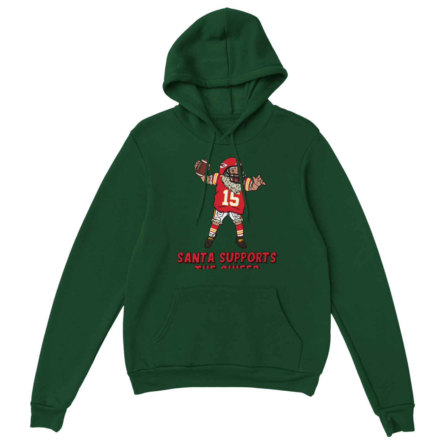 Kansas City Chiefs Unisex Pullover Santa Hoodie