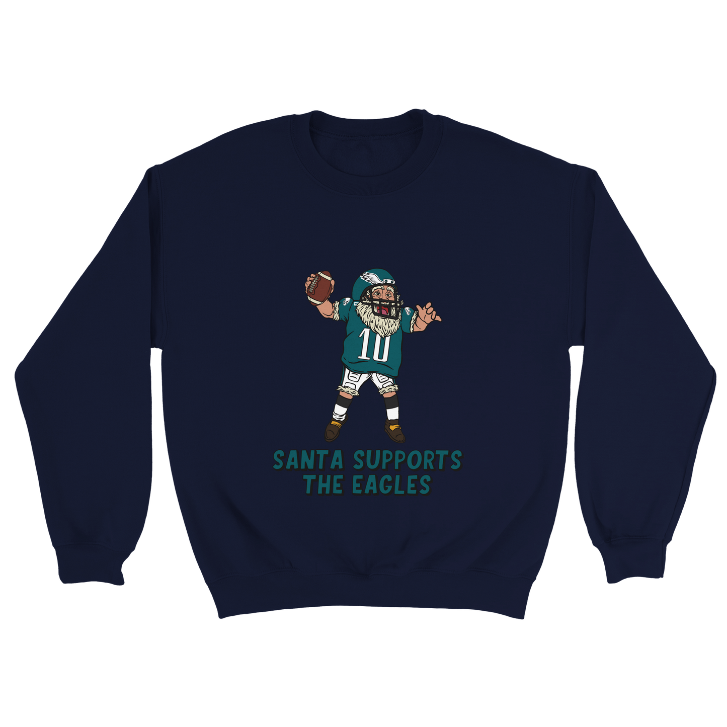 Philadelphia Eagles Unisex Crewneck Santa Sweatshirt