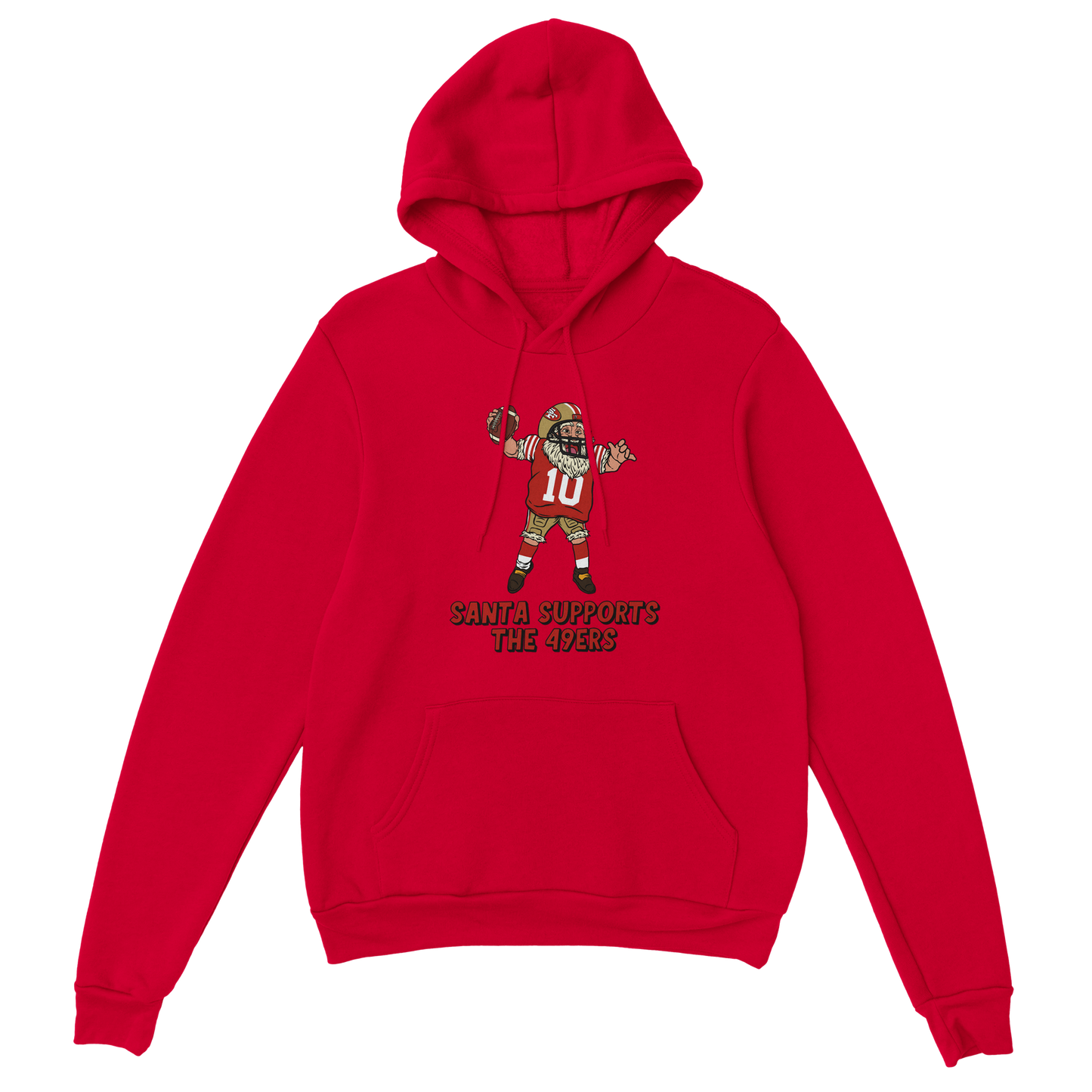 San Francisco 49ers Unisex Pullover Santa Hoodie