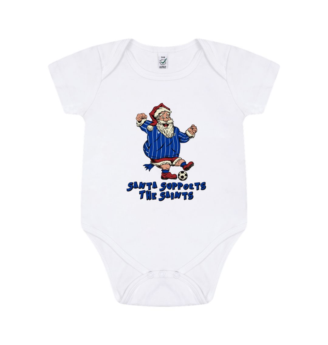 White St Johnstone Santa Baby Grow