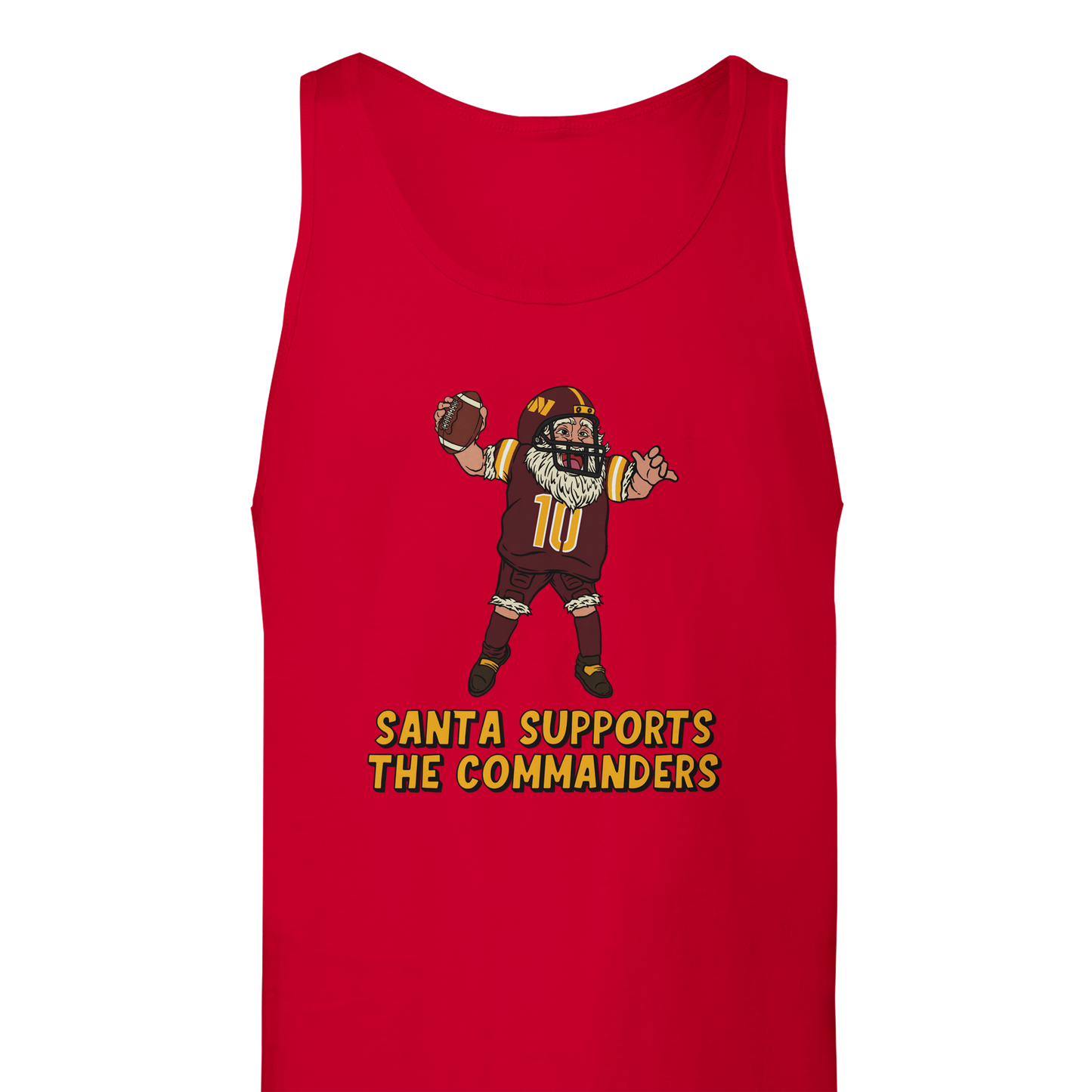 Washington Commanders Unisex Santa Tank Top