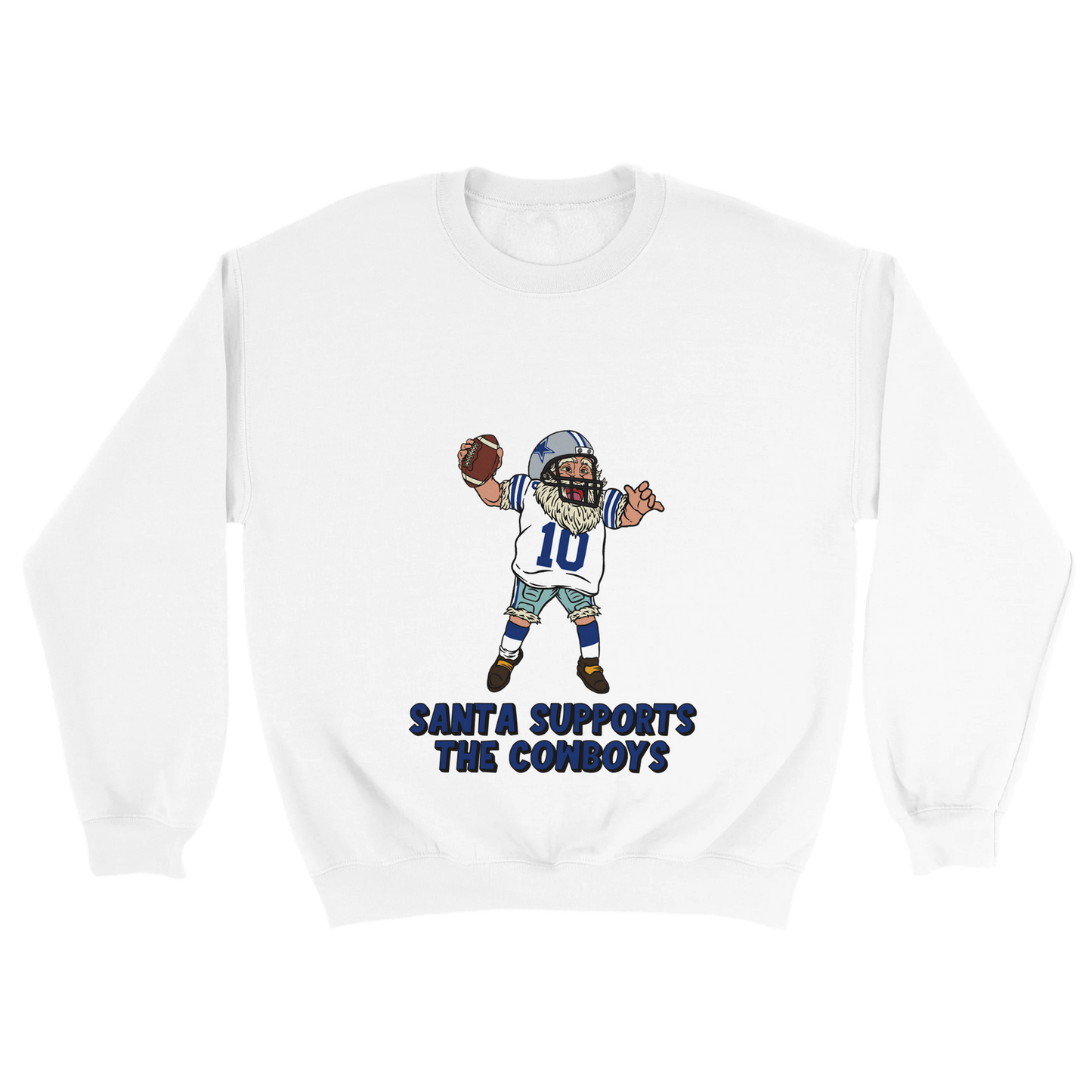 Dallas Cowboys Unisex Crewneck Santa Sweatshirt