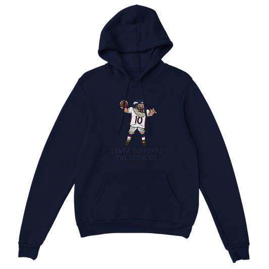 Denver Broncos Unisex Pullover Santa Hoodie