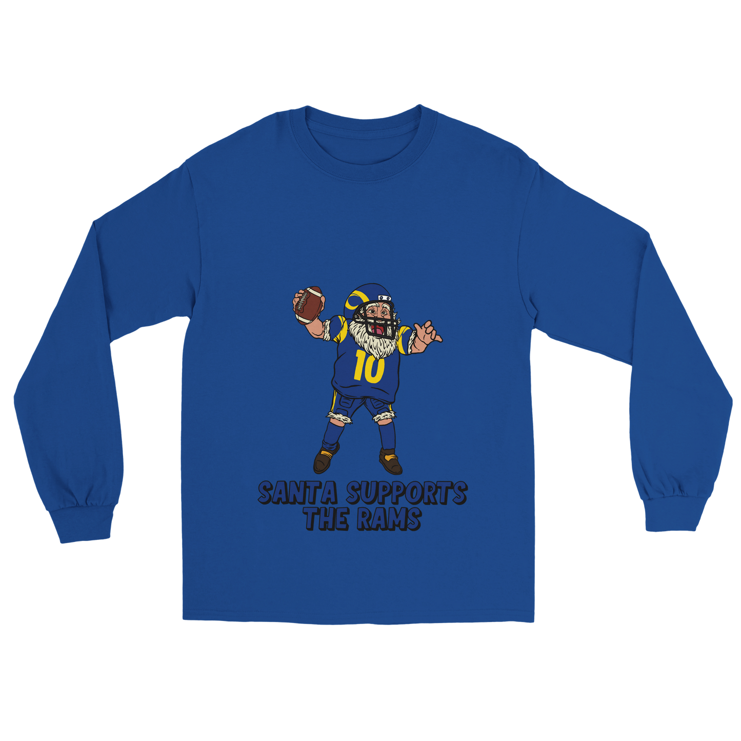 Los Angeles Rams Unisex Longsleeve Santa T-shirt