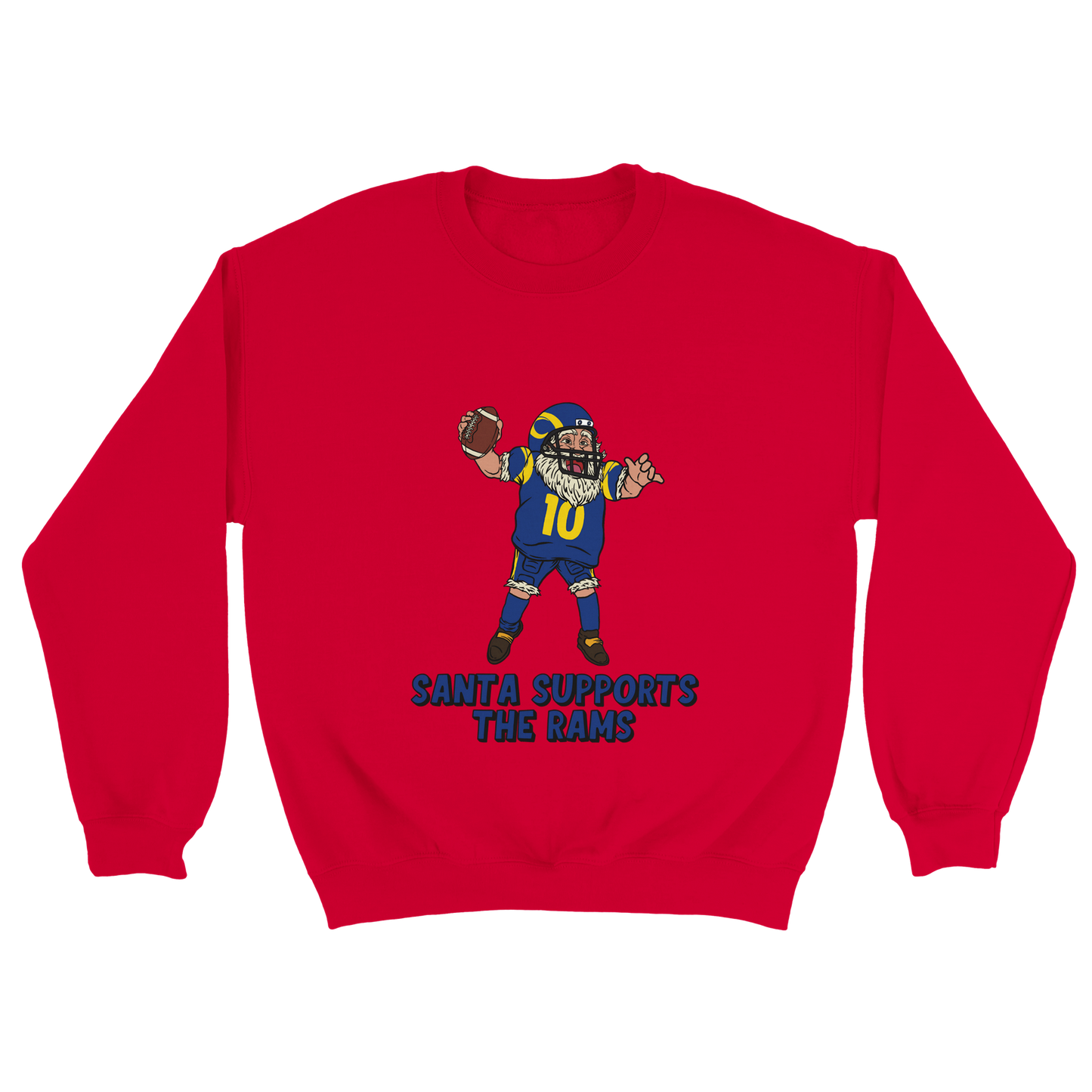 Los Angeles Rams Unisex Crewneck Santa Sweatshirt