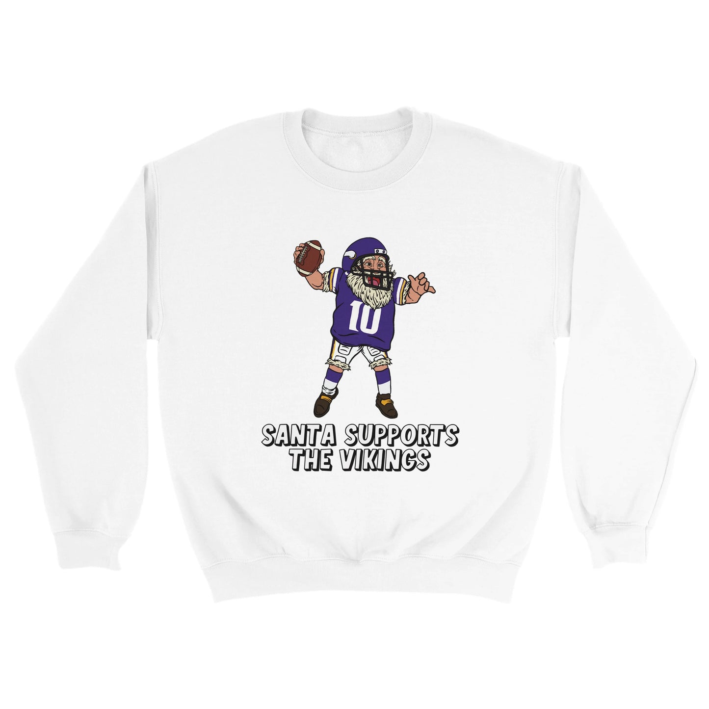 Minnesota Vikings Unisex Crewneck Santa Sweatshirt