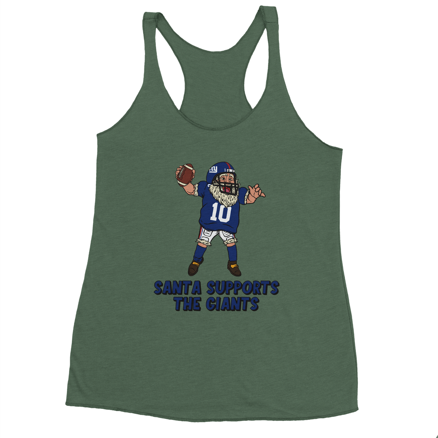 New York Giants Women's Racerback Santa Tank Top